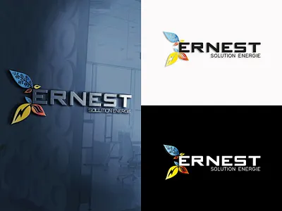 Ernest logo energy entreprise logodesign