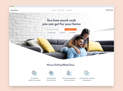 iBuyer landing page prototype design ui uiux ux website