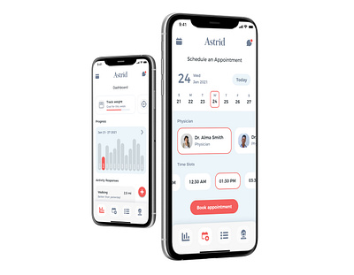 Scheduling an Appointment with the doctor app appointment booking dashboard interface ios medical mobile page schedule scheduling screen ui ui design ux uxdesign uxui