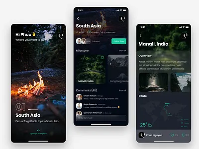 Travel App - UI Daily travel app