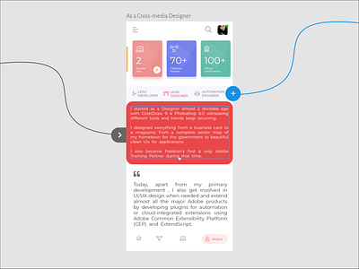 My Resume - 4th Slide android app app development crossplatform design development ios mobile ui ui designer uidesign ux uxdesign