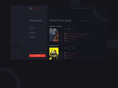 ileFPS - UX/UI concept design ui ux web