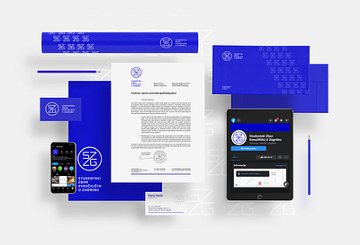 The Students Council of the University of Zagreb brandidentity clean croatia design graphicdesign identity logo office office materials rebrand vector zagreb