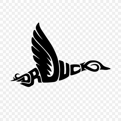 PULL_ Don't Quack Around.... I Know You Didn't Miss It! black white brand identity concept design creative design design duck hunt duck logo illustration logo logo designer negative logo responsive logo sketch tribal vector