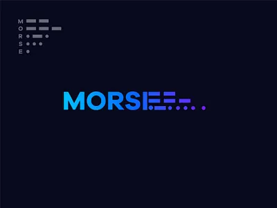 MORSE brand brand identity logo design minimal modern morse morse code