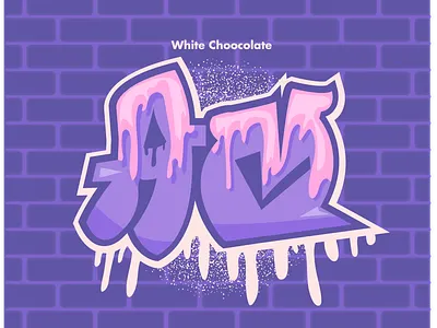 Graffiti artwork ( am white chocolate ) art design graffiti graphic graphicdesign icon illustration logo minimal typography vector