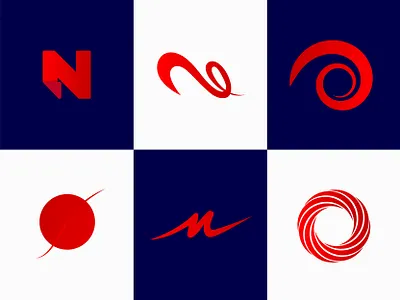 Logo design Proposal bleu brand design brand identity branding logo mark symbol minimalism next generation nextrends red symbol trend trending