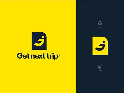 Getnexttrip brand design brand identity branding design g letter logo getnexttrip guide logo design logotype startup logo travel travel app travel guide travelling trip trip advisor trip planner trips yellow
