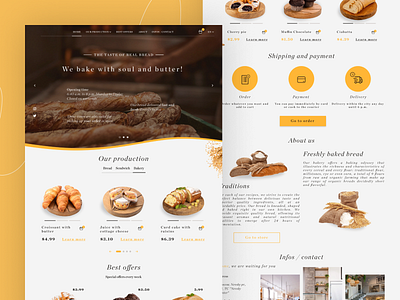 Bakery Landing Page Web Design - UI / UX bake bakery bread design food landing landing page landing page design ui ux uxui web design webdesign website