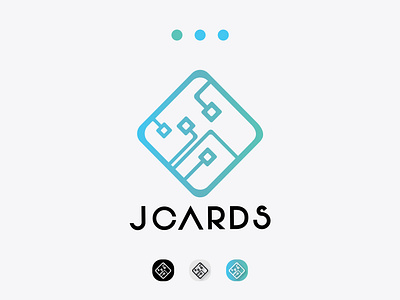 Logo - JCARDS app icon brand brand identity brand logo brand logo design branding creative logo gradient gradient logo icon design identity design it logo logo logo icon logo identity minimal minimalist logo rayphotostration simple logo symbol logo