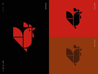 I AM LE COQ brand identity branding design flat icon illustration logo logomark minimal vector