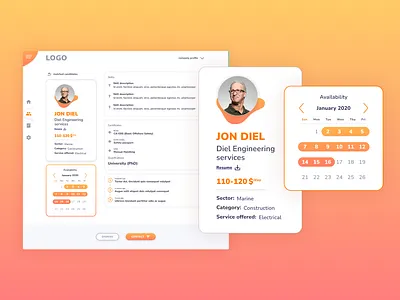 Coworking desktop app app figma prototype ui ux web design