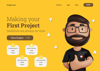 Landing page ui ui design web