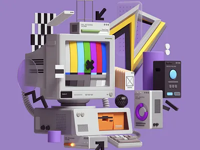 Web Illustrations 3d abstract cinema 4d cinema4d design graphic design illustration inspiration modern octane web