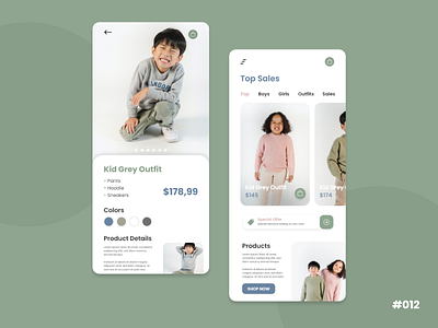 E-commerce Shop - Kids Cloth #DailyUI app card cloth cloth shop clothing dailyui dailyuichallenge design ecommerce ecommerce design ecommerce shop flat graphic design kids minimal shop ui ux