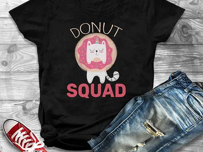 donut squad shirt branding design illustration illustrator logo typography