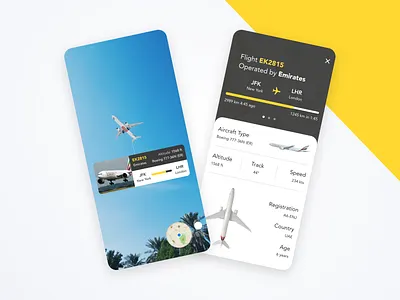 FlightRadar Tracker airplane airport app app design boarding pass booking clean flight flight app flight booking flight booking app flight search flight ticket free free resource minimal plane prototype redesign tracker app