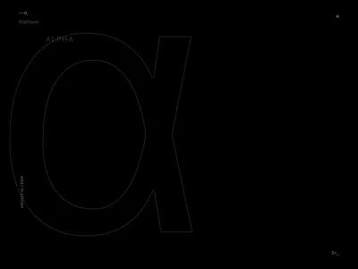 — α — Alpha Platform 3d animation abstract alpha animation blender bright colors dark dark ui grid instagram modern particles platform render swiss web website design