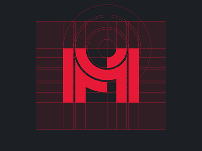 M1 - Logo Grid asymetric bike bike components bike logo branding dynamic ebike emtb goldenratio logo logogrid manufacturer mark minimal mtb sport sports logo sportswear