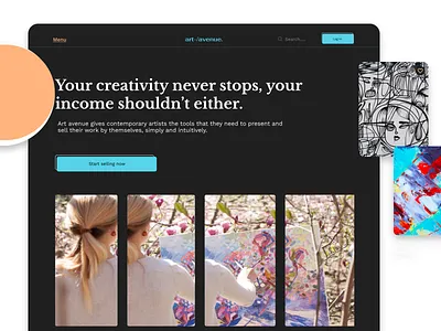 Art Avenue design ui web design
