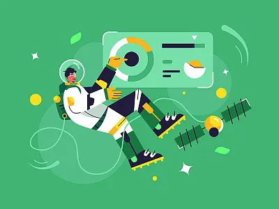 Cosmonaut art astronaut astronomy background cartoon character cosmonaut design hand helmet icon man people person science space star suit technology vector