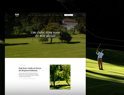 UI for golf club branding design interaction ui ui design visual design