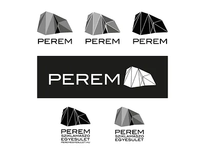 PEREM logo variations branding design logo vector