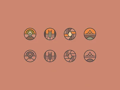 Beer Icons beer brand colourpalette icons illustration vector
