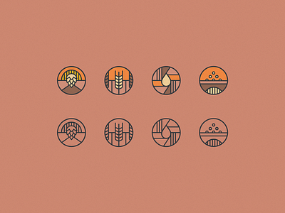 Beer Icons beer brand colourpalette icons illustration vector