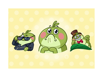 Greenleaf Greg cartoon caterpillar character sticker telegram telegramstickers vector