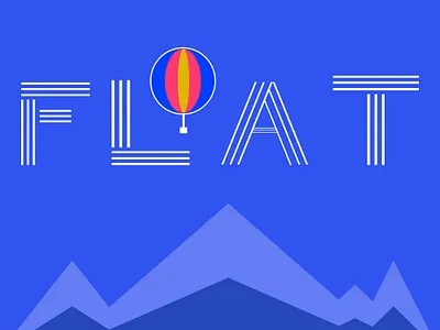 Air travel logo balloon branding graphic design lettering logo logo design typography
