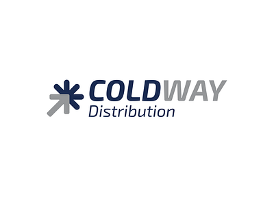 Cold way Distribution logistic logo design logodesign