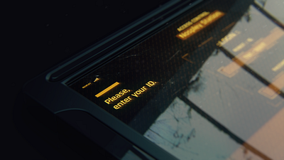 TN1 — Login Screen | 002 design experiment fictional film futuristic graphicdesign motiondesign tech ui visual