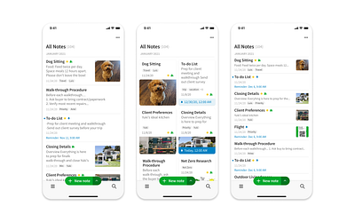 All Notes (Light) app design evernote mobile mobile ui ui