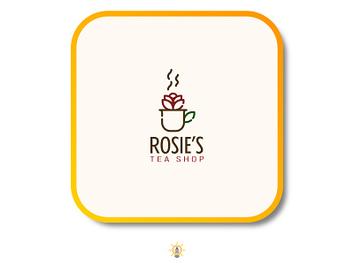 Rosie´s Tea branding design flat flat design flat illustration flat vector illustration logo logo design vector