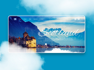 Scotland Landing Page animation branding design illustration landing landingpage ui ux web website