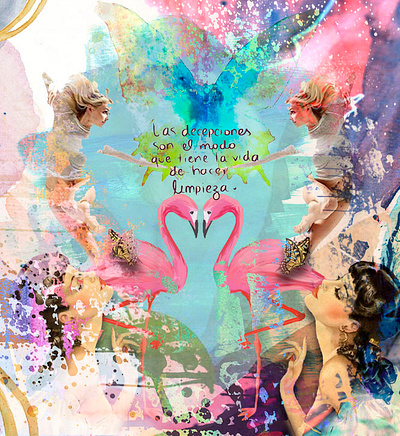 Enseñanza de vida illustration photoshop