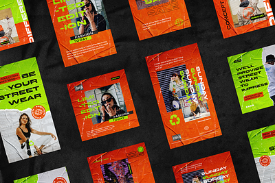 (15% off) Fashion - Instagram Template advertising branding design discount free girl hypebeast instagram instagram stories layout social media streetwear template