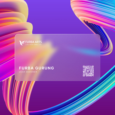 Glass Morphism Card branding card design glassmorphism illustration illustrator minimal ui ux