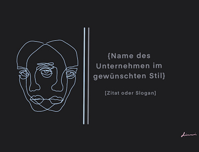FaceinFace art branding design human logo minimal minimalism minimalistic
