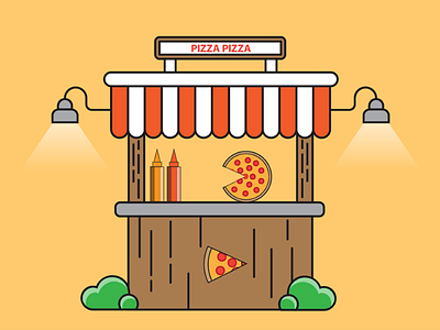 Pizza Pizza designer illustrator photoshop