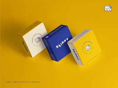 Shippy box design box icon brand identity branding design flat design icon icon design logistic brand logo logo design packaging packaging design stationery