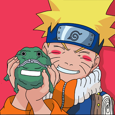 Narutofrog animal anime art design frog game human naruto
