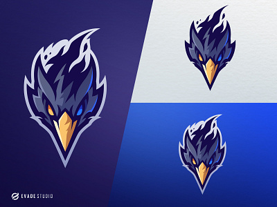 Crow bird brand company crow design esport esportlogo esports general head illustration logo logoesport mascot mascot logo vector