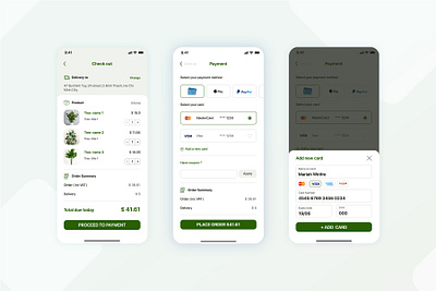 Check out Creadit card app checkout credit cards design payment ui