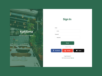 Restaurant Finder Website Login Form design figma form login restaurant sign in signin ui uidesign uiux user experience user interface ux web website