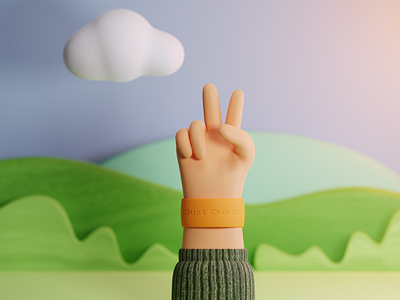 3d hand gesture 3d 3d art 3d character 3d design 3d illustration blender hand hand gestures