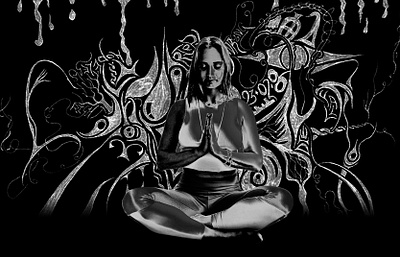 Meditate or Levitate..!! abstract art abstract designs art and illustration cover art creative art dribbble illustration trippy designs trippy posts vector vector deisigns vector designs