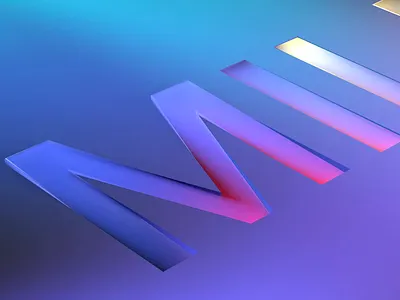 3D typeface intro 3d 3d art 3dsmax c4d c4dart c4dtoa color color palette colorful colour cube intro logo milkinside square squares typeface typefaces