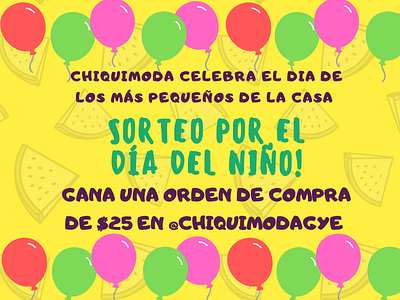 Sorteo chiquimoda 2019